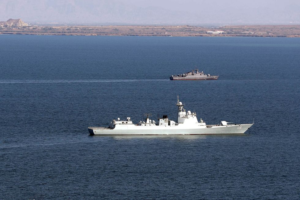 Warships attend the Maritime Security Belt 2024 international naval exercise