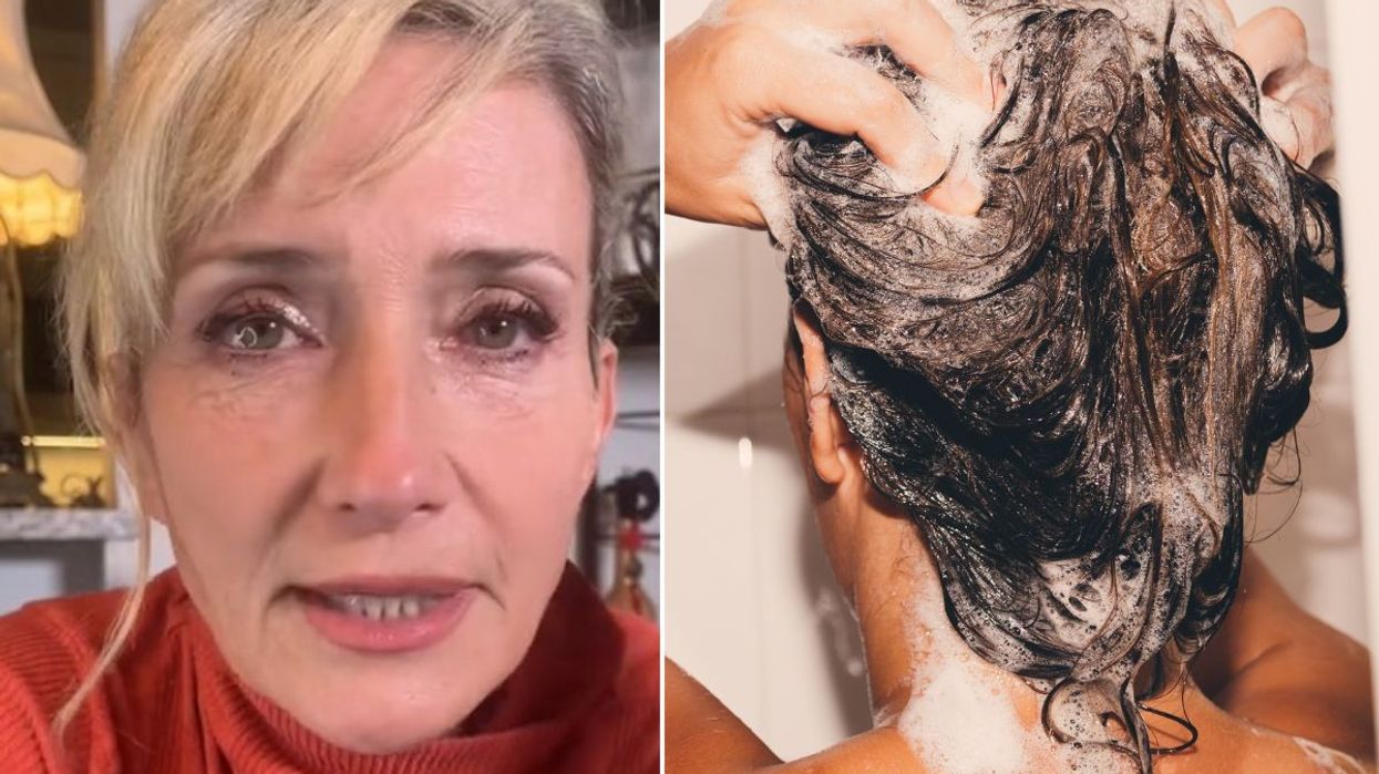 Washing hair routine