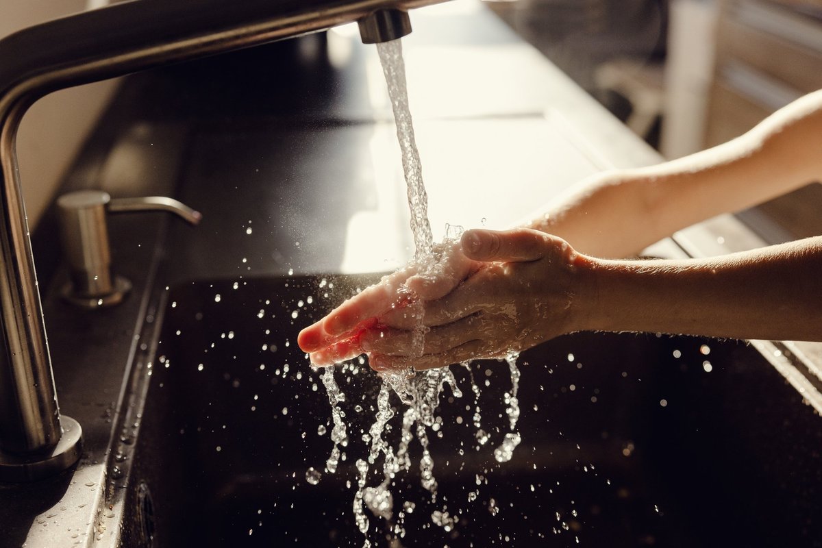 Washing hands