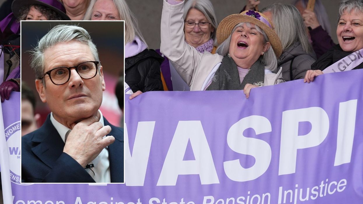 Waspi campaigners and Sir Keir Starmer