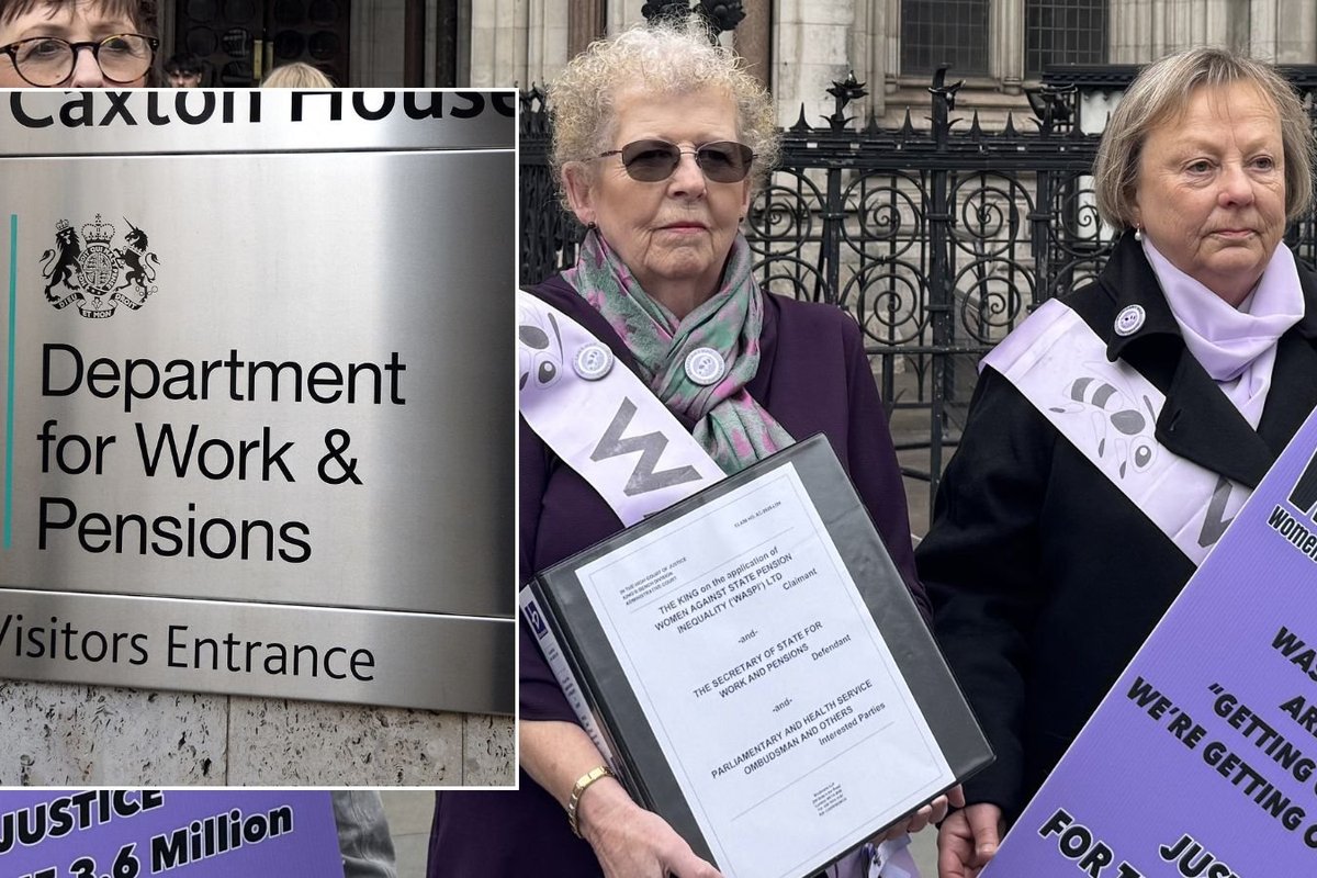 Waspi women and DWP sign
