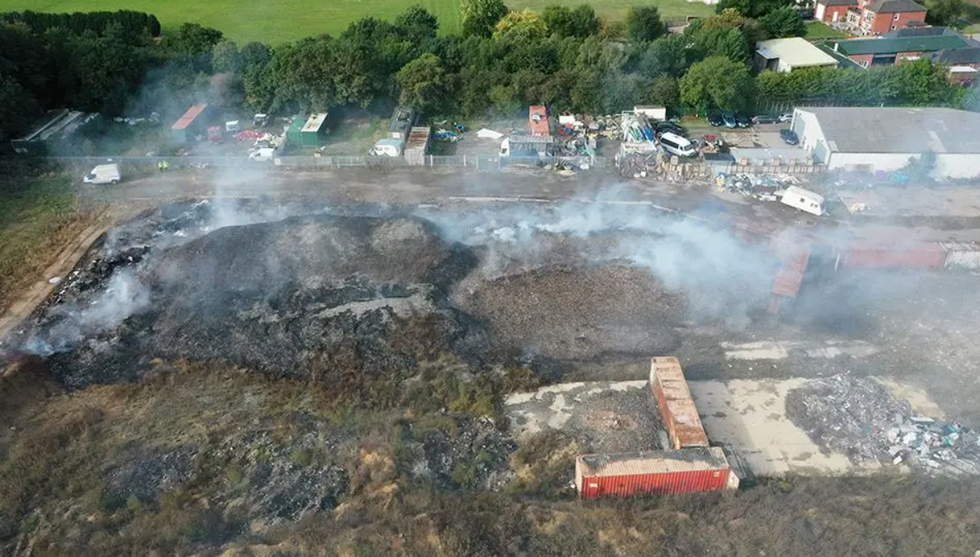 Waste site in Long Bennington, Lincolnshire 