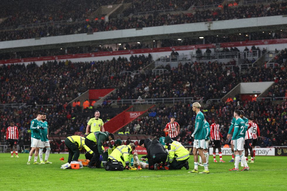 Wataru Endo needed serious medical attention on the pitch