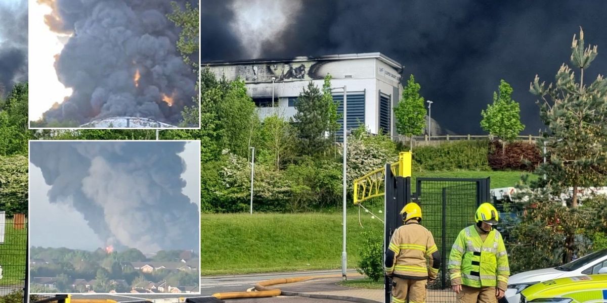Cannock fire: Huge plumes of smoke engulf sky as firefighters rush to scene  and issue urgent evacuation order