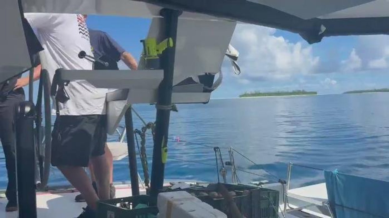 WATCH: Border Force officials storm ship bringing vital supplies to Chagos