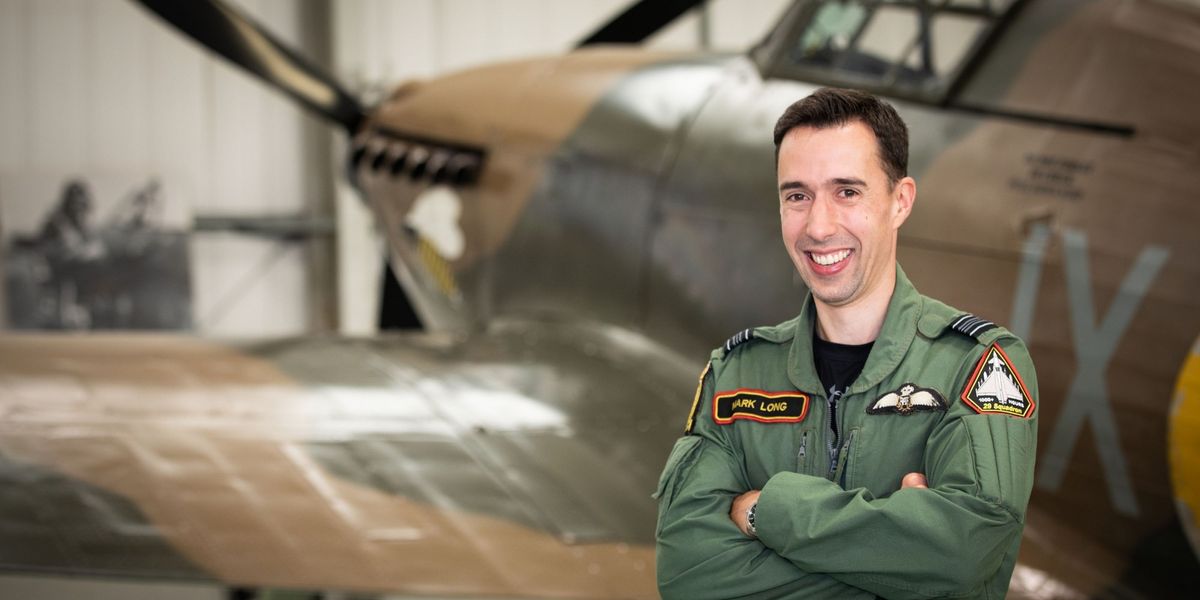 NextImg:Spitfire tribute at D-Day airshow to pilot who died when his plane crashed