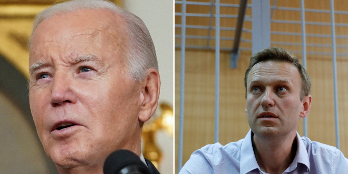 NextImg:'Putin is responsible!' Biden 'OUTRAGED' by Navalny's death that is 'yet more proof of Putin's brutality'