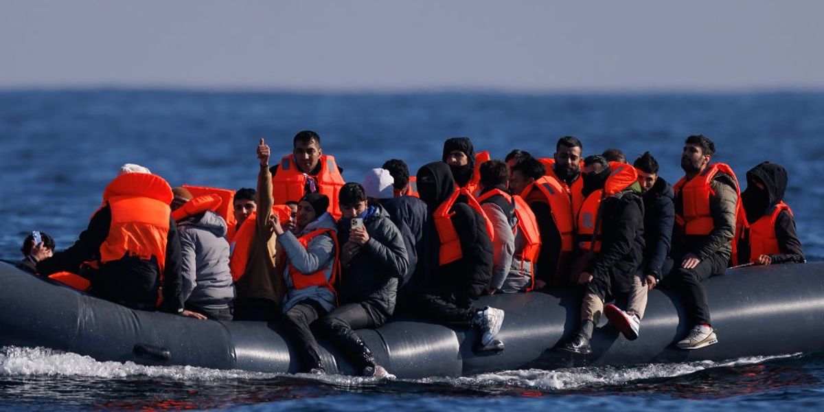 NextImg:More than 1,300 migrants cross Channel as huge surge 'casts doubt' over Labour 'smash the gangs' policy