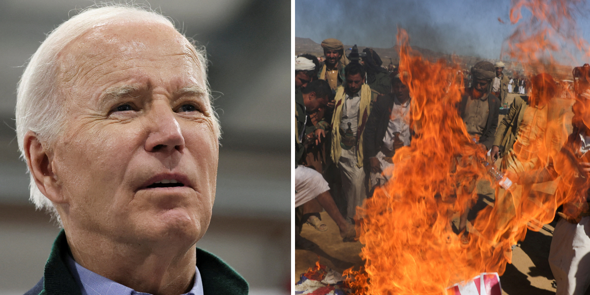 NextImg:Joe Biden 'struggling to keep his head above water' as global threats grow