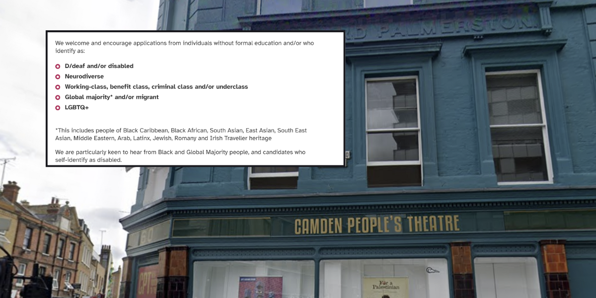 NextImg:London theatre slammed after seeking chief executive from 'criminal class or underclass'