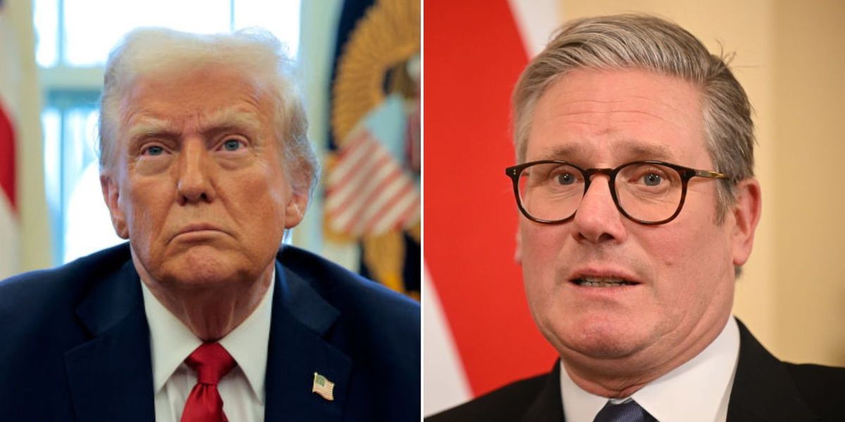 NextImg:Trump warns 'out of line' Britain may avoid worst of trade war as imbalance could be 'worked out' in major boost for Starmer