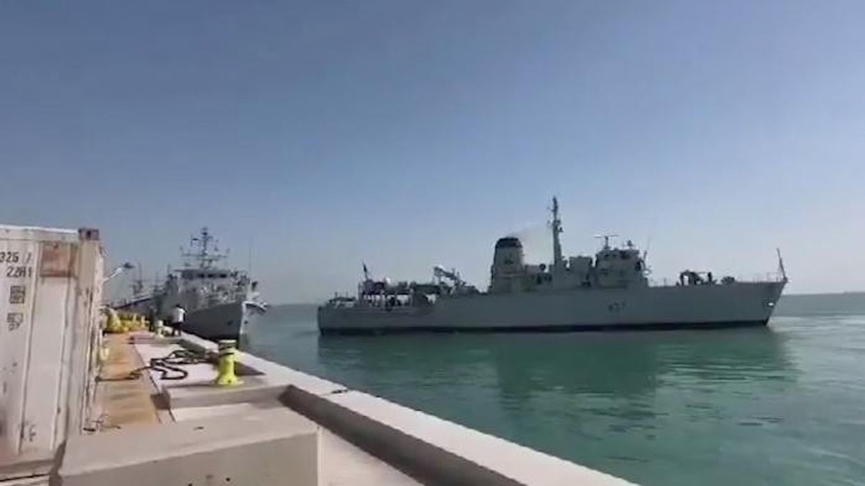 Navy warship 'rewired to go backwards' is NOT incompetent says Shapps, after smashing into another ship