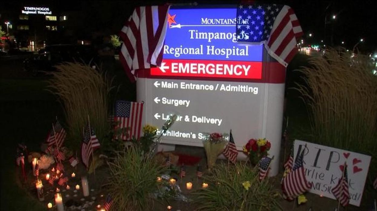 Watch as mourners pay heart-warming tribute to Charlie Kirk in stunning vigil outside Utah Hospital