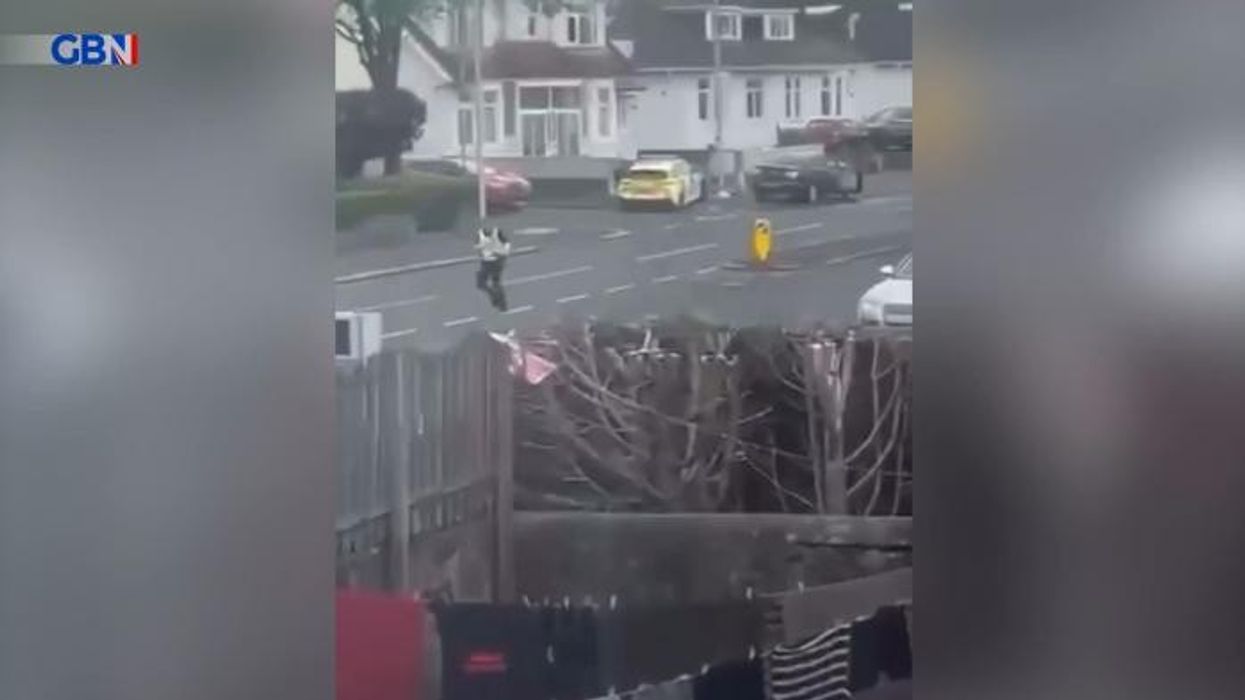2 officers injured and man arrested after CHAINSAW police chase on Scottish street