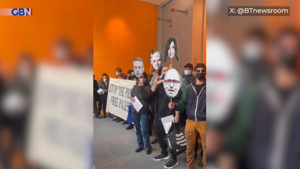 Palestine activists storm New York Times building in furious protest at 'complicity in Israel’s genocide'