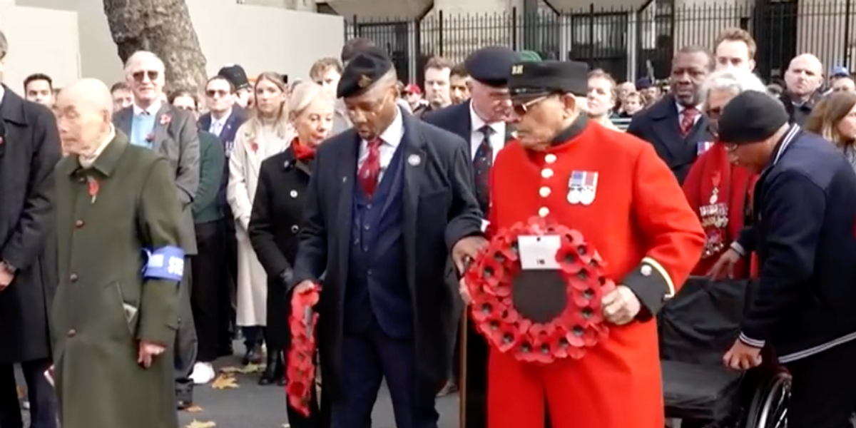 NextImg:Watch as wreaths are laid at The Cenotaph to mark Armistice Day