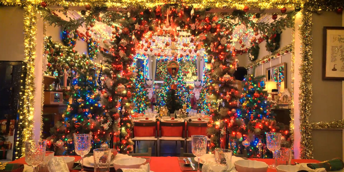 NextImg:Britain’s most festive house: Home boasts 37 Christmas trees, 80,000 lights and 8 miles of tinsel