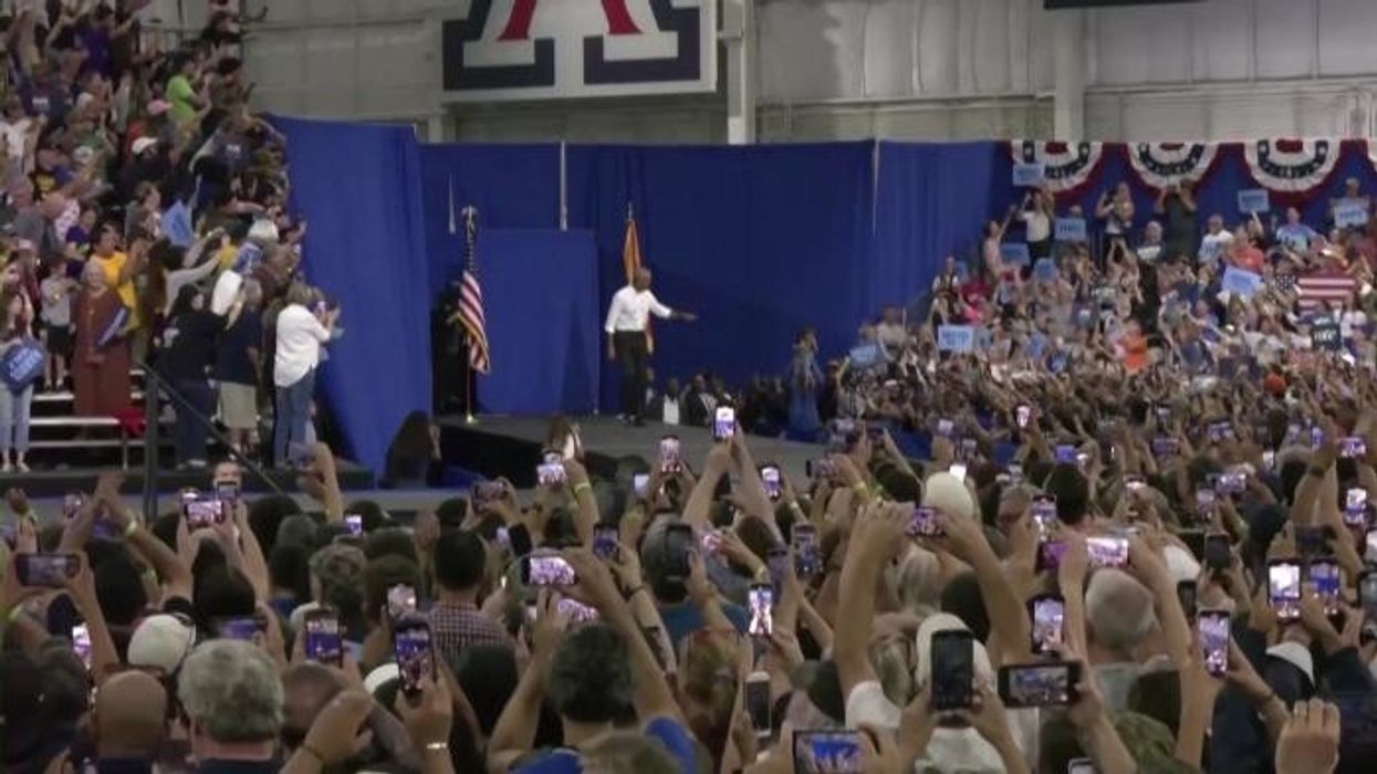 Barack Obama slams Donald Trump’s ‘China-made’ bibles in scathing attack during major Kamala Harris rally