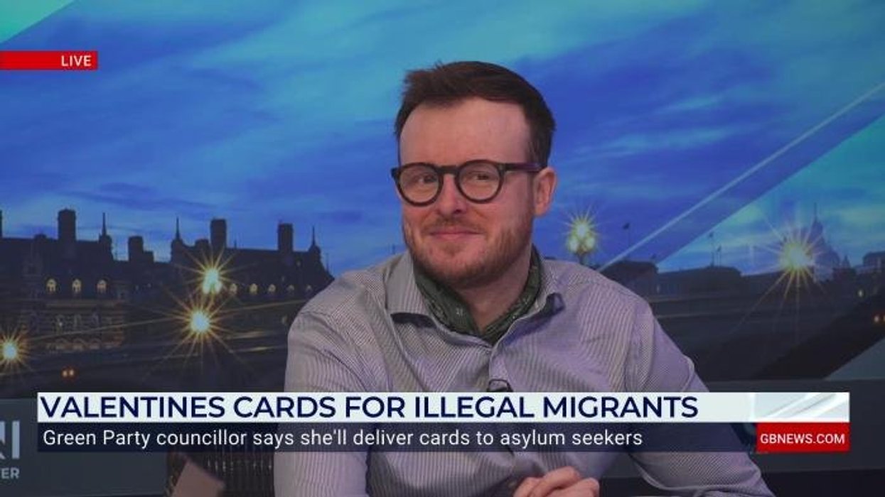 GB News panel left baffled after guest DEFENDS councillor who had grandchildren send Valentine's cards to migrants
