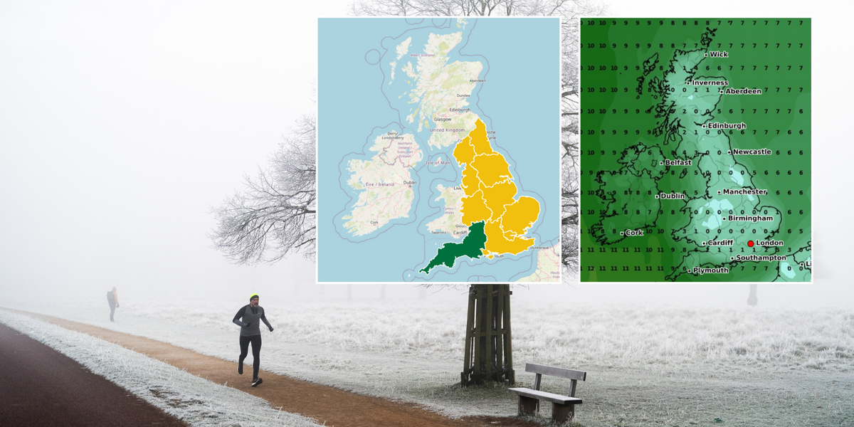 NextImg:UK weather: Met Office issues 'cold health alert' for THREE DAYS as temperatures drop to below freezing