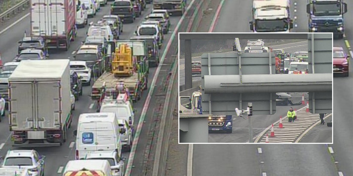 Drivers warned of severe delays near Gatwick Airport causing cars to crawl at 10mph Drivers warned of severe delays near Gatwick Airport causing cars to crawl at 10mph