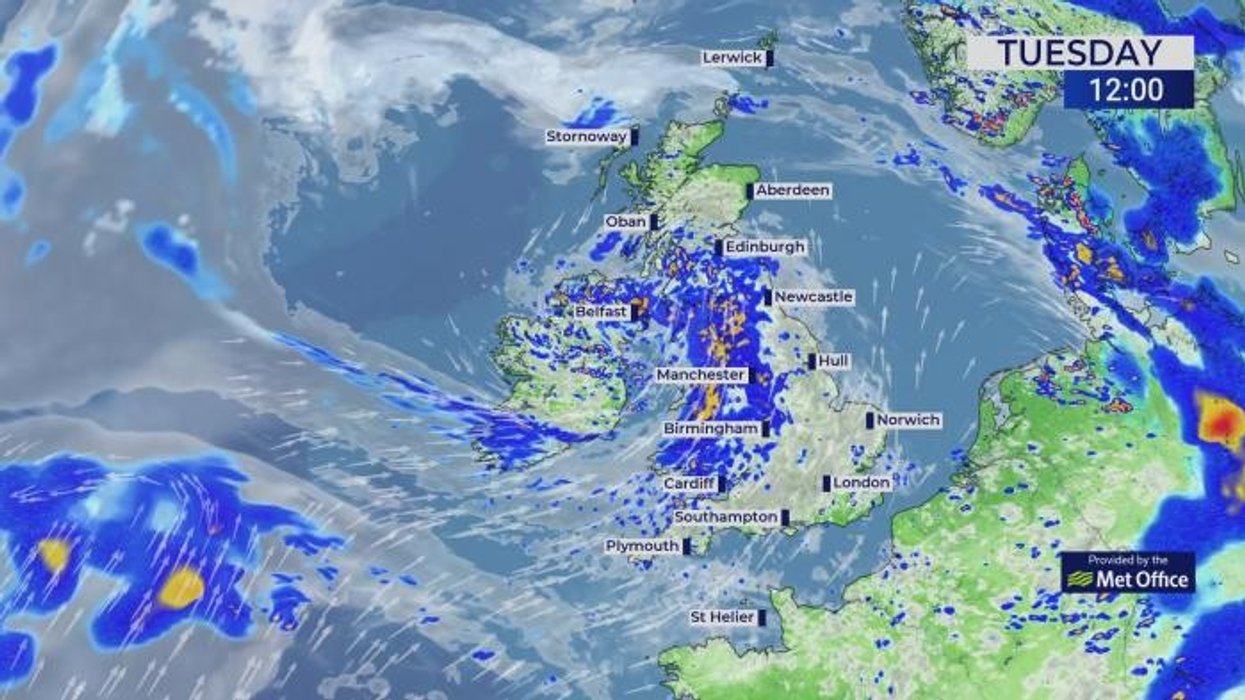 UK weather: 'Double whammy' cyclonic storms to unleash thunderstorms with Britain set to be pelted with heavy downpours