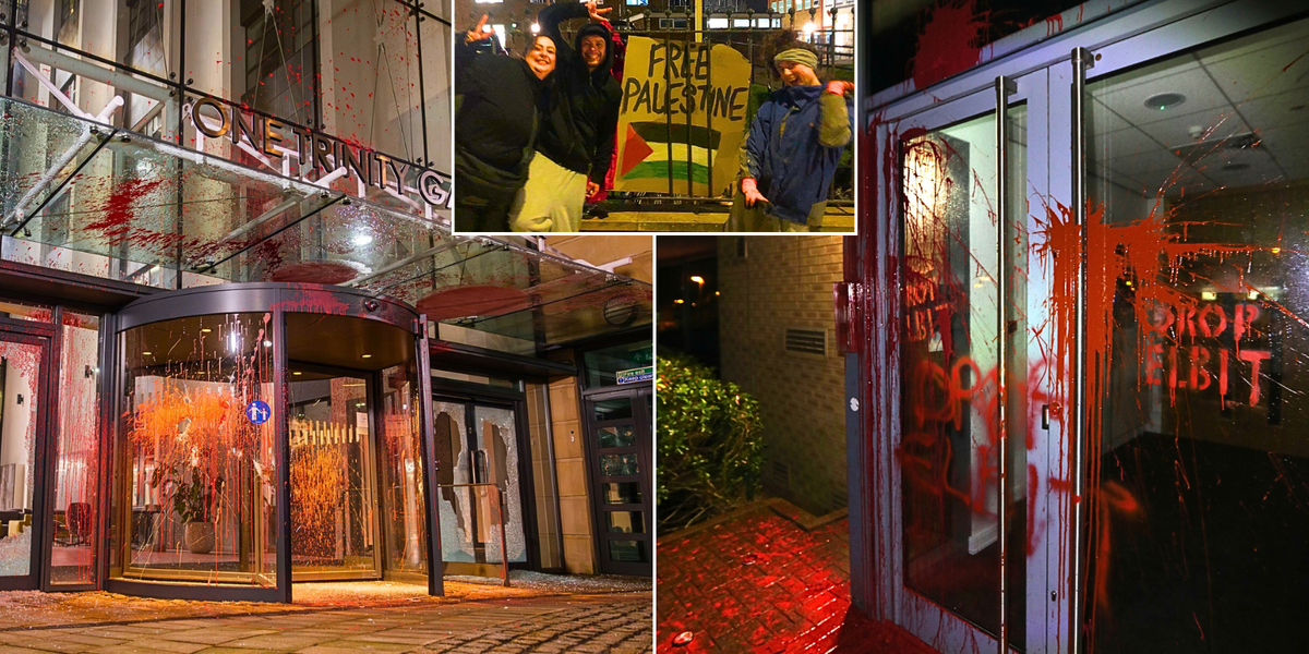 NextImg:Pro-Palestine vandals launch overnight spree of attacks across Britain and Europe in latest graffiti rampage