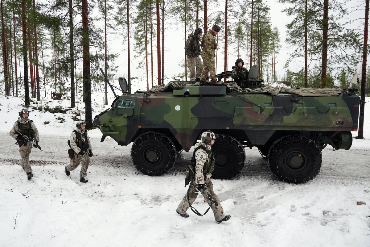 Watch British troops join Nato exercise as Finland gears up in bid to thrash threat from Moscow