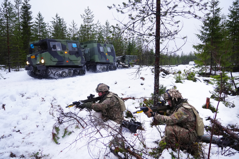 Watch British troops join Nato exercise as Finland gears up in bid to thrash threat from Moscow