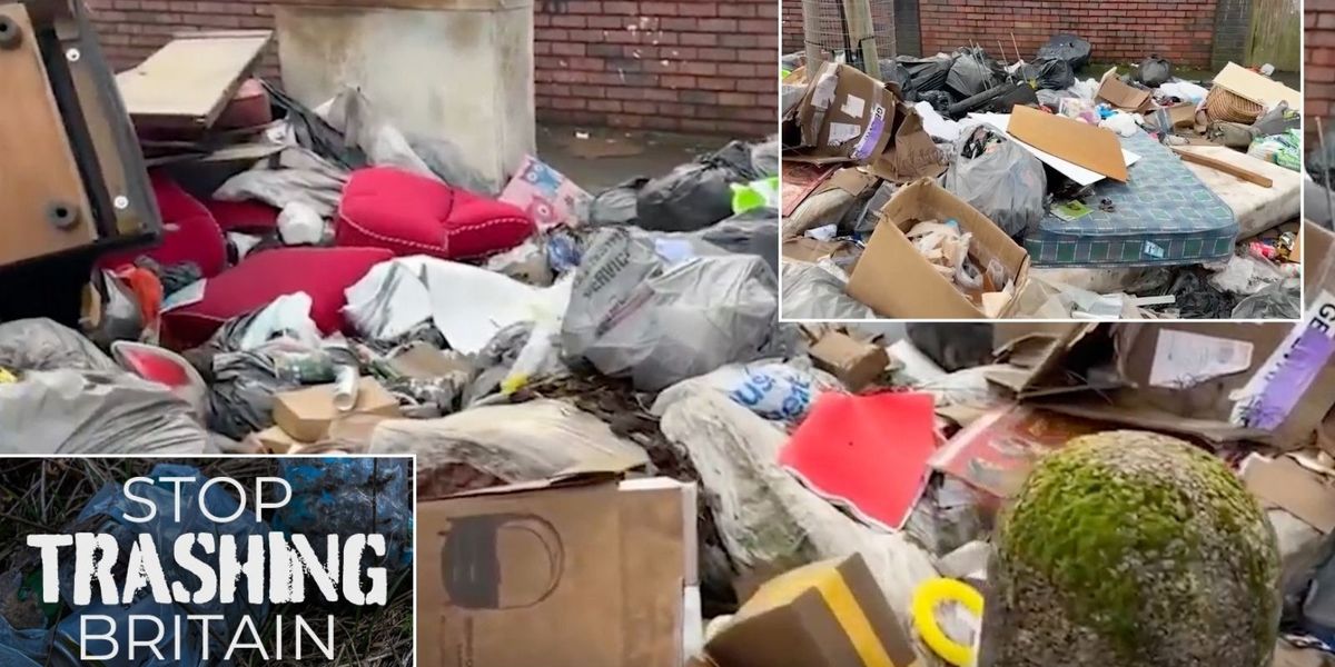 NextImg:Britons seethe as vandals DUMP hordes of 'filth' outside their homes and council 'does nothing' - 'Like a slum!'