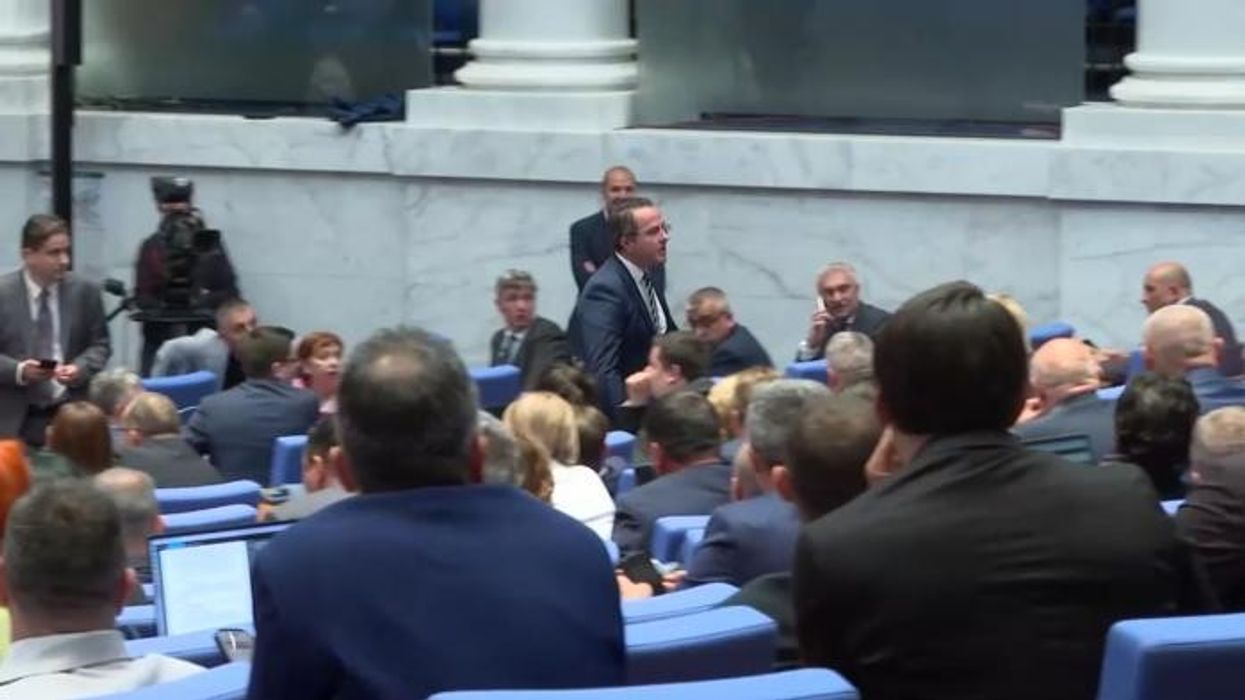 Chaos as Bulgaria’s Eurozone entry move sparks brawl in parliament - WATCH