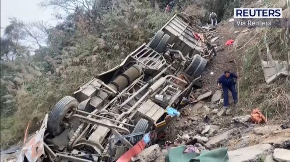 British man among 19 people killed after tourist bus plunged 650ft in Nepal