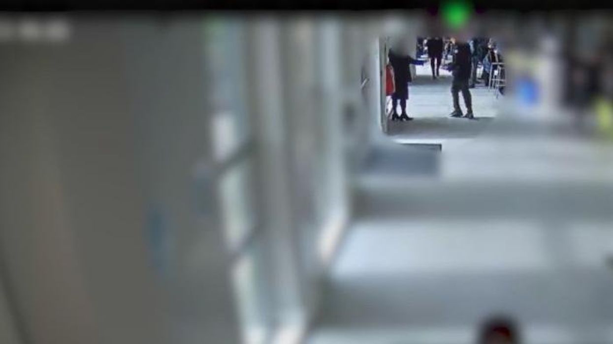 Chilling moment Harvey Willgoose's murderer dances with knife in school canteen after stabbing boy to death