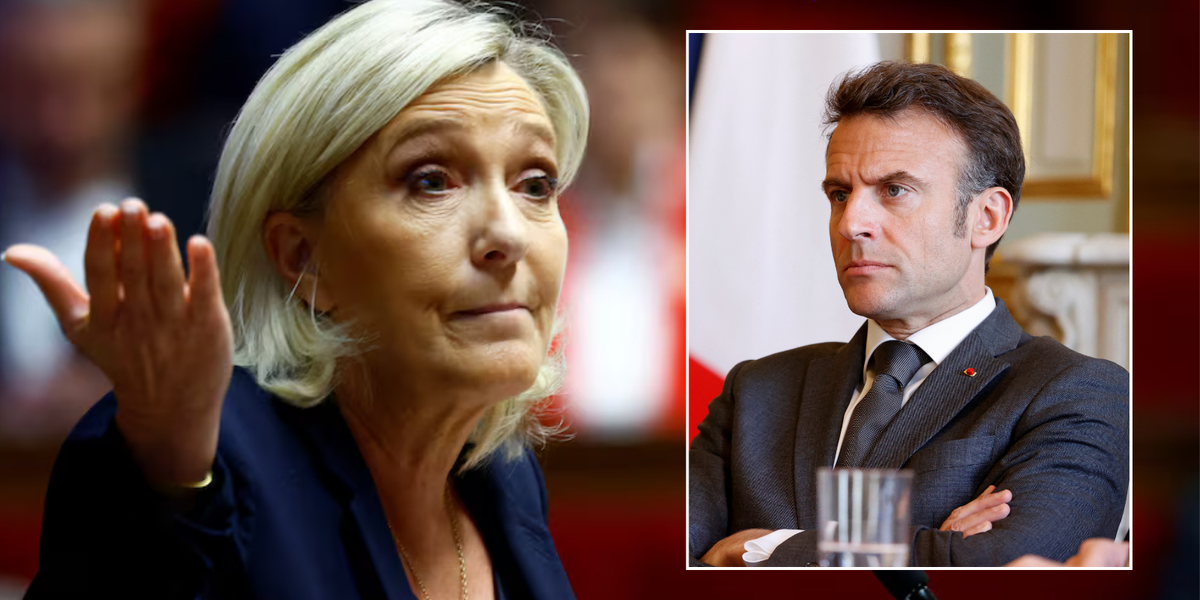 NextImg:Emmanuel Macron is finished and will be forced to RESIGN, Marine Le Pen vows