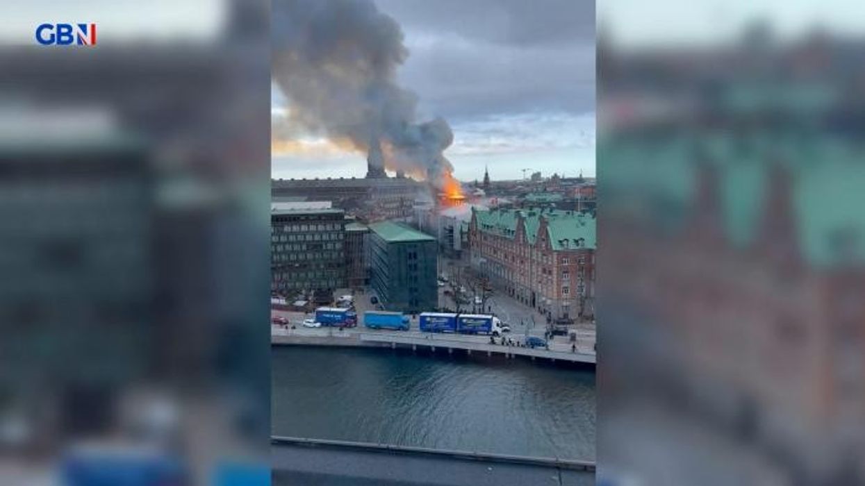 Danish Queen's birthday marred as huge fire engulfed historic building