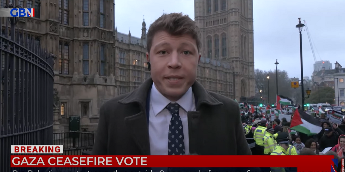 NextImg:WATCH: Crowds FLOOD Westminster in protest of Gaza war as MPs prepare to vote on ceasefire