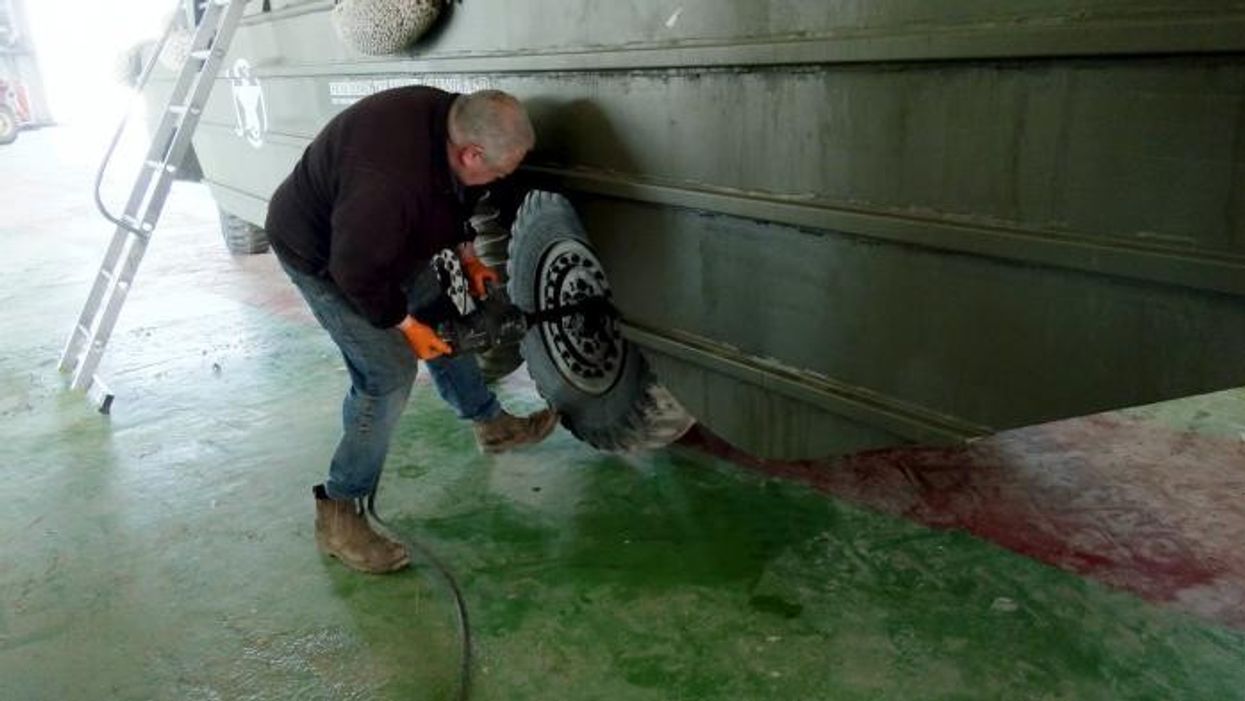 D-Day landing craft spotted on British beach before returning to Normandy for 80th anniversary