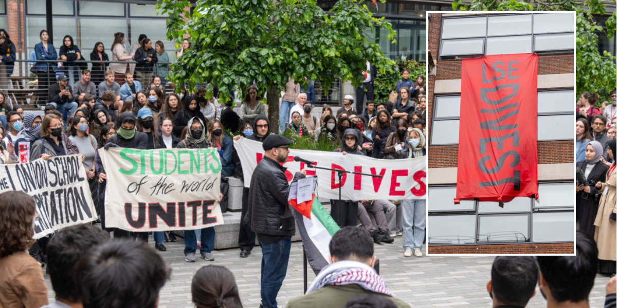 NextImg:London School of Economics: Pro-Palestine demonstrations outside university 'complicit in Israel's crimes and genocide'