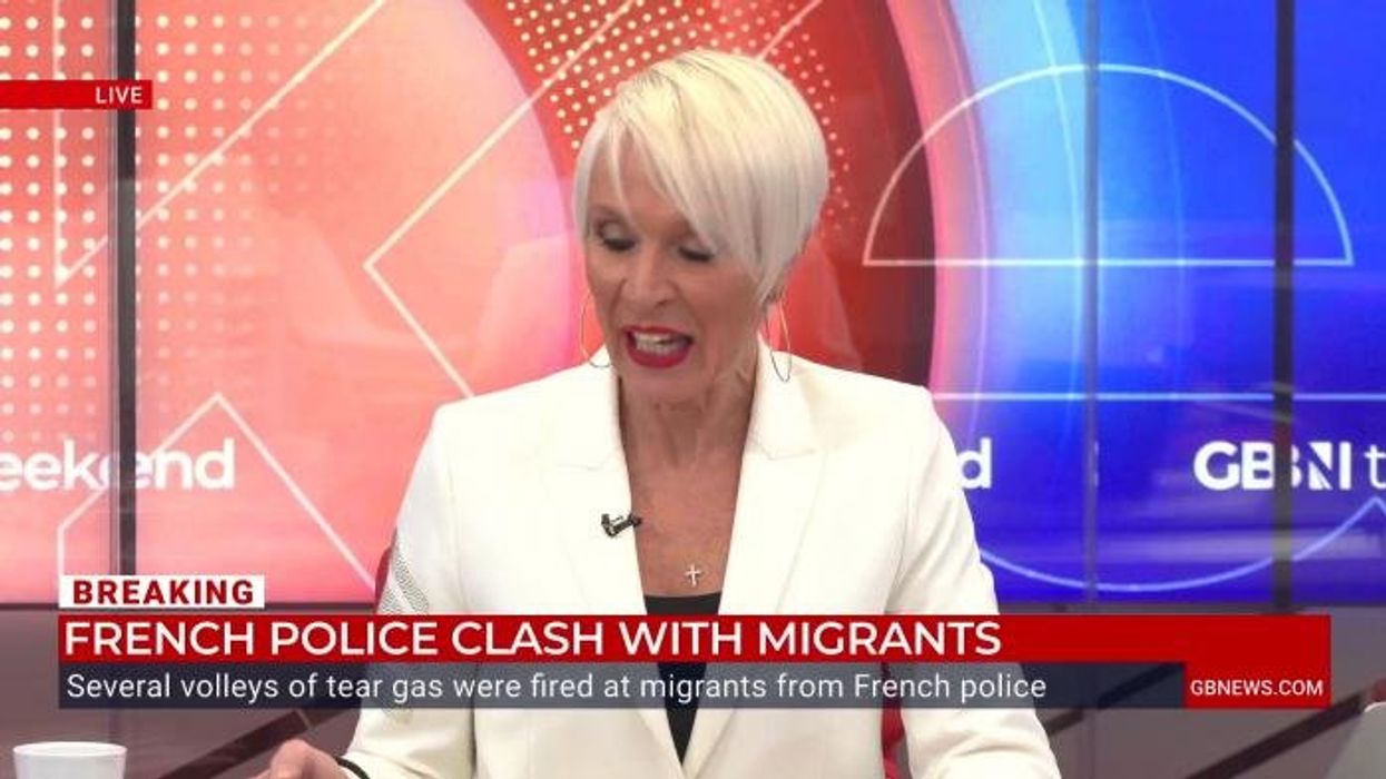 'Absolutely terrifying!' Dawn Neesom rages after migrants caught in explosive brawl with French police firing tear gas