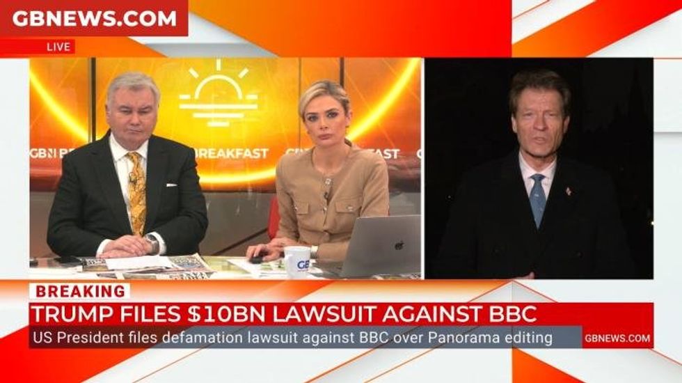Richard Tice calls for 'wholesale clear out' of BBC bias as Donald Trump files multi-billion dollar lawsuit