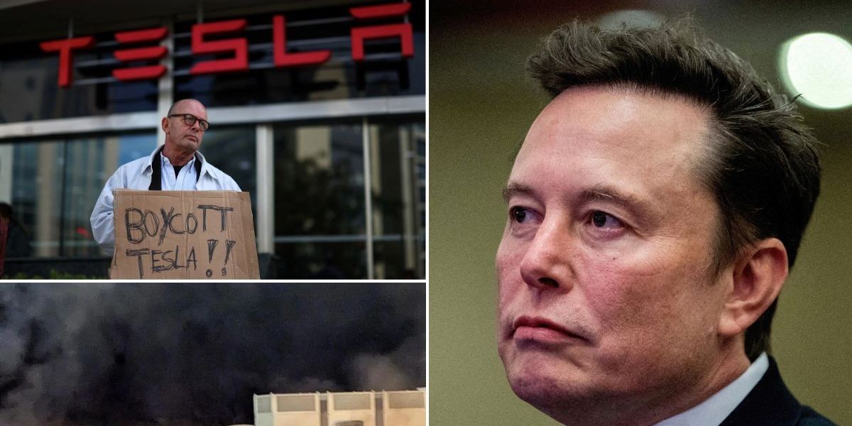 NextImg:Elon Musk makes feelings clear on Tesla protests as activists storm showrooms and call for mass boycott