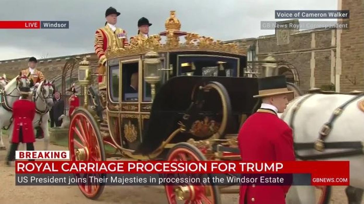 WATCH: Donald Trump joins King Charles for royal carriage procession in Windsor
