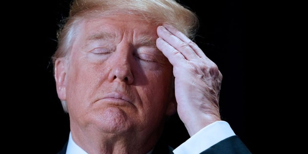 NextImg:Donald Trump sits slumped in chair with eyes closed as court hears Cohen testimony
