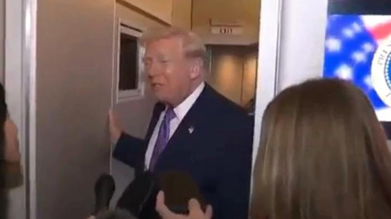 WATCH: Donald Trump clashes with reporters in awkward moment as he asks 'are you stupid?'