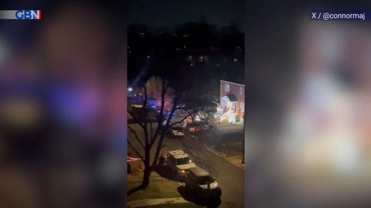 Dramatic footage shows moment house EXPLODES in Virginia