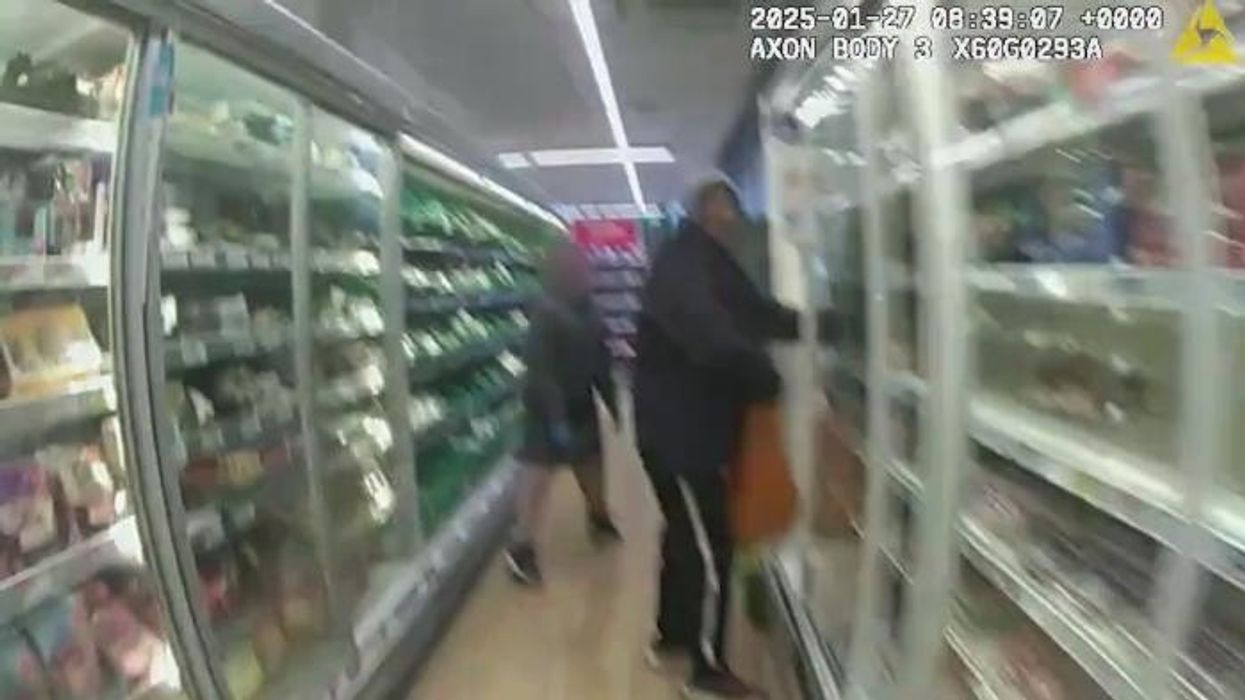Watch dramatic moment London shoplifter is caught REDHANDED
