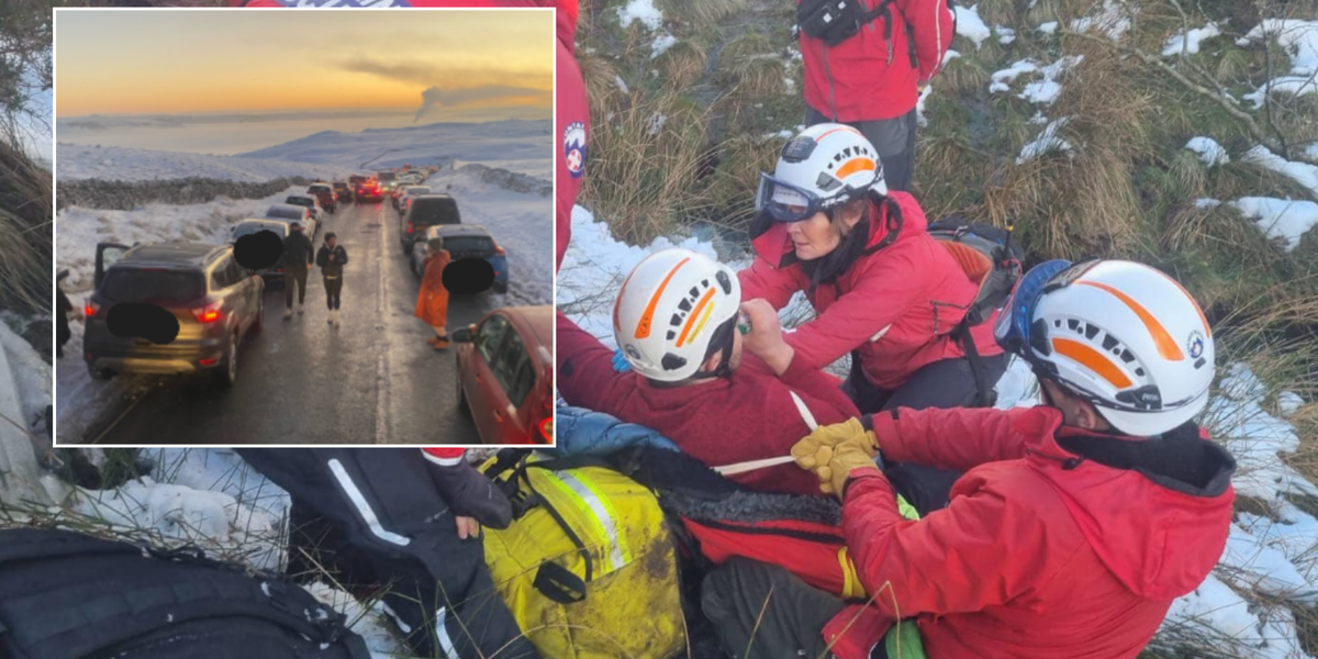 NextImg:Peak District rescuers blocked from attending scene of injured hiker by 'selfish' drivers’ poorly parked cars