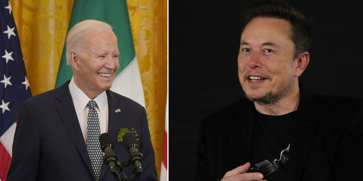 NextImg:Tesla boss Elon Musk aims savage dig at Joe Biden for major electric car decision - 'I was surprised!'