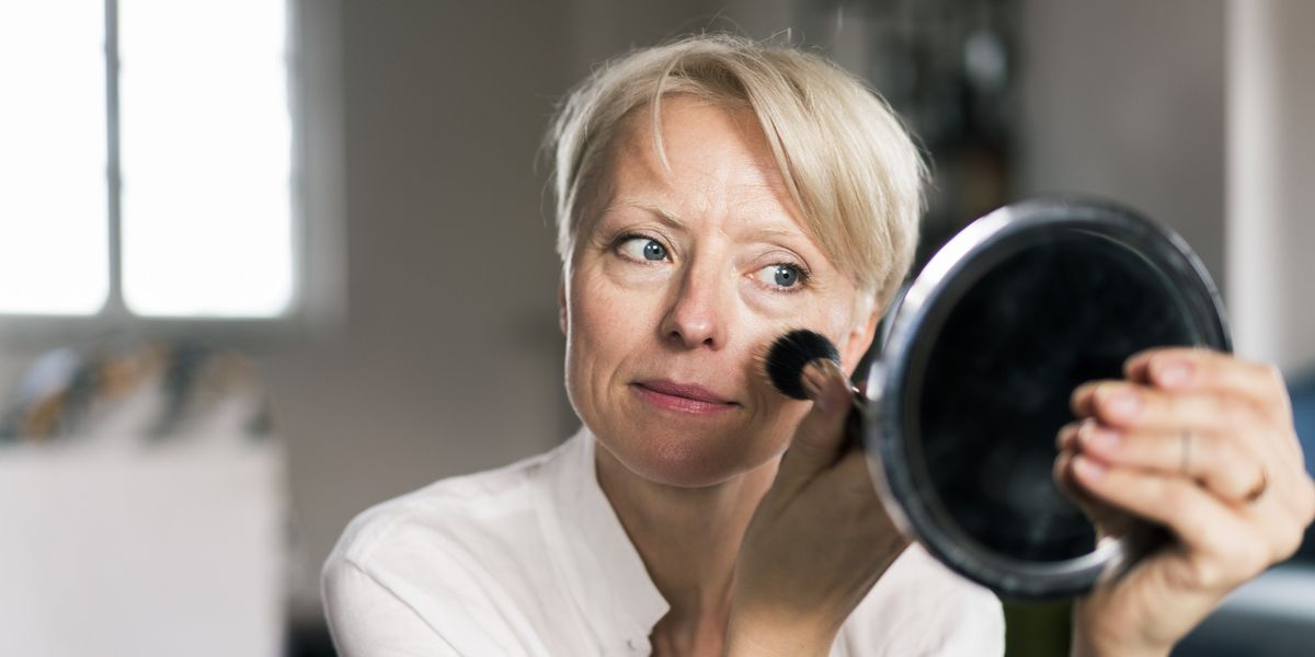 NextImg:How to look younger: 'Get healthy, glowing skin': Women over 40 told makeup routine to get rid of dark circles and wrinkles