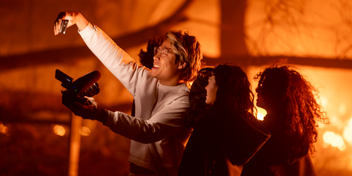 NextImg:California wildfires: Outrage as looters slammed for trying to 'steal from residents' while 'influencers' take selfies with flames